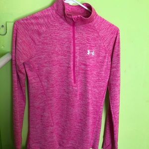 Under Armour Pink Dryfit Quarter Zip